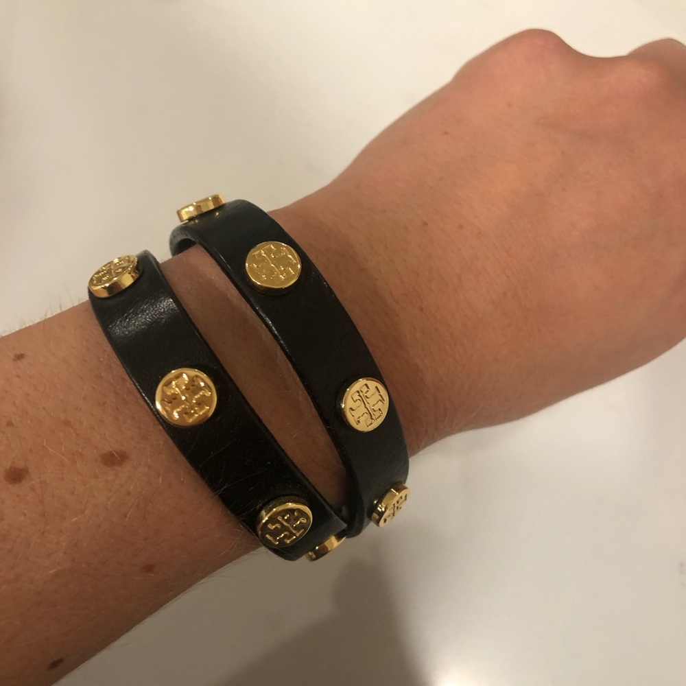 Tory Burch leather wrap bracelet